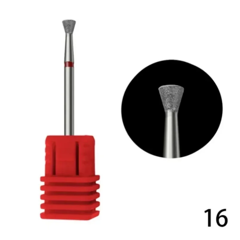 Diamond Nail Drill Bit Set, Fresas Elétricas para Manicure, Cutícula Limpa, Acessórios de Broca, 1 Pc