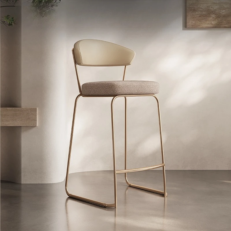 

HX382 light luxury bar chair modern simple home high chair Nordic backrest creativity