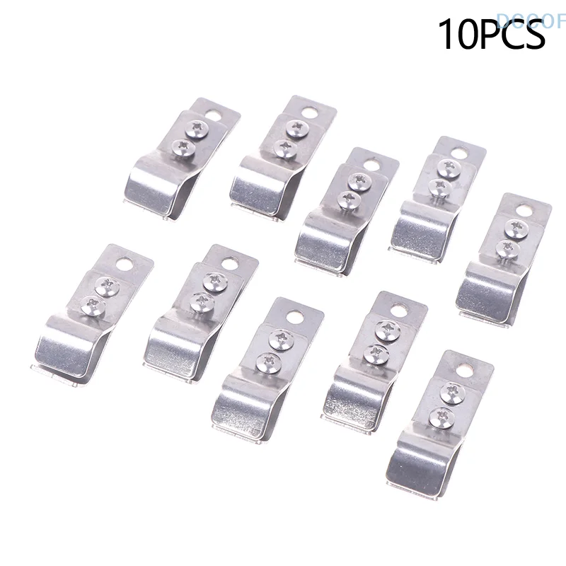 304 Hanging Pipe Clamps Pergolas Wave Canopy Installation Accessories For OD 16MM-25MM Pipe F Clips Hardware 10pcs-pack