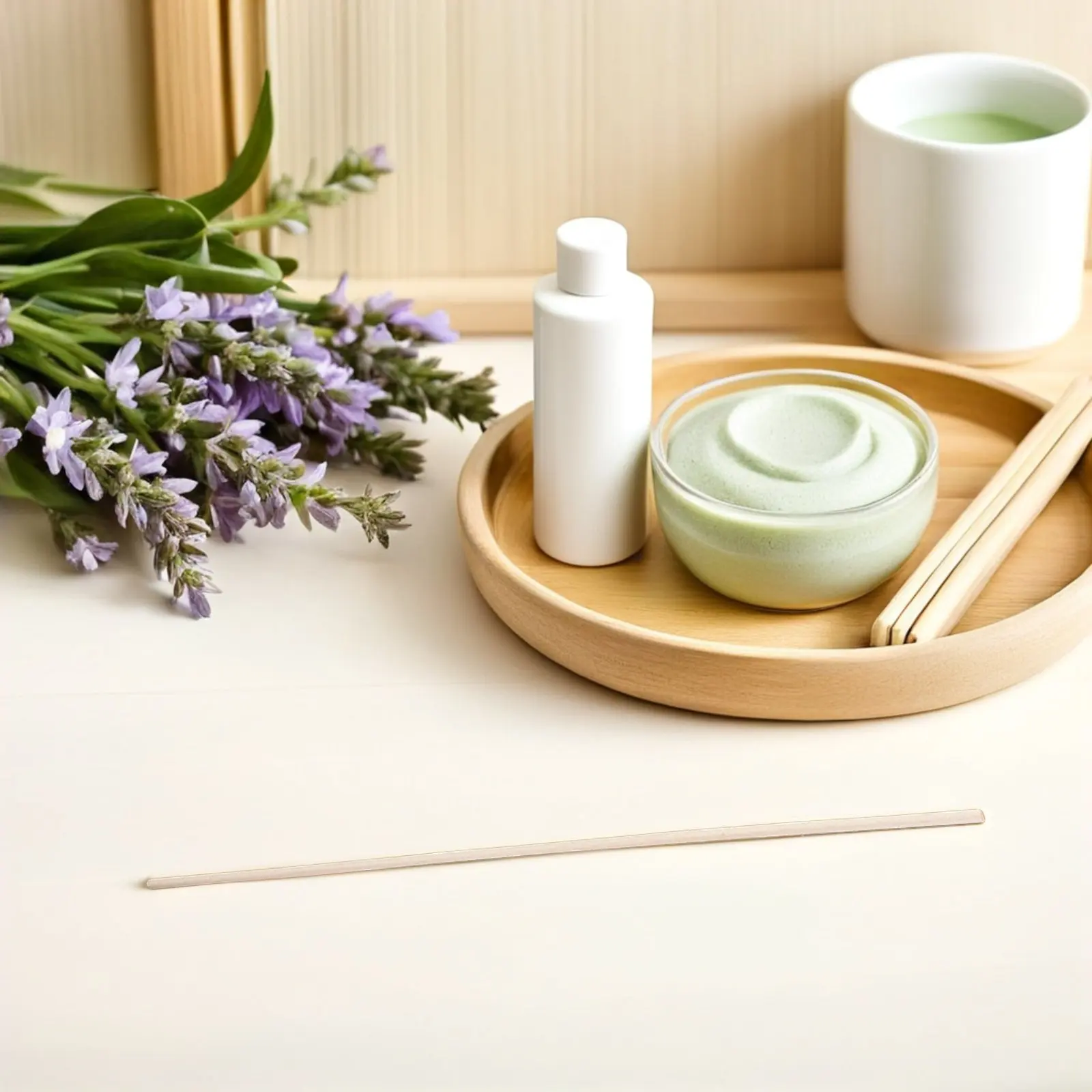 50pcs Rattan Reed Sticks Straight Natural Fragrance Reed Diffuser Aroma Oil Diffuser Rattan Sticks (Ivory)