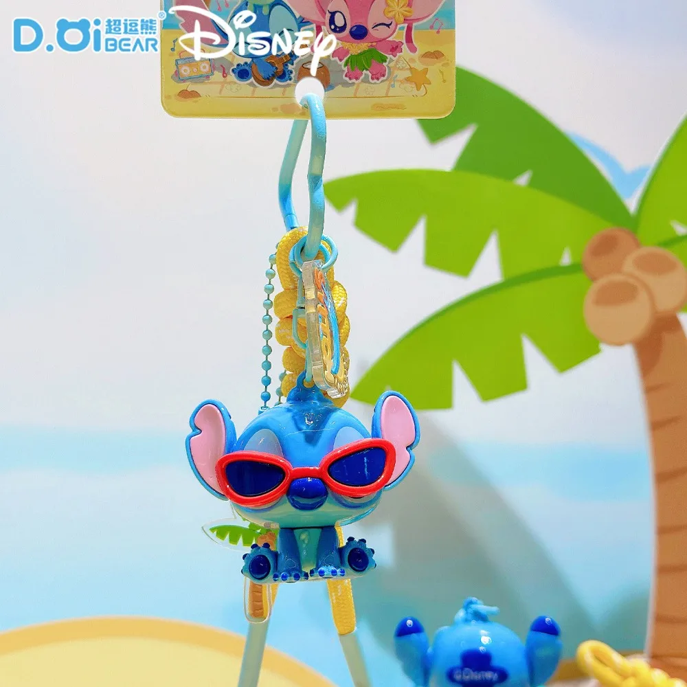 New Genuine Stitch Hand Rope Series Keychains Cute Cartoon Toys Pendants Keyrings Car Key Chains Accessories Kids Holiday Gifts