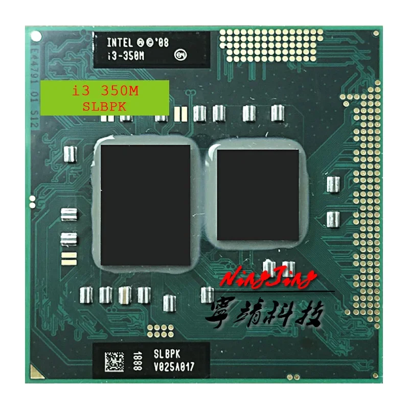 Intel Core i3-350M i3 350M SLBU5 SLBPK 2.2 GHz Used Dual-Core Quad-Thread CPU  3M 35W Socket G1 / rPGA988A