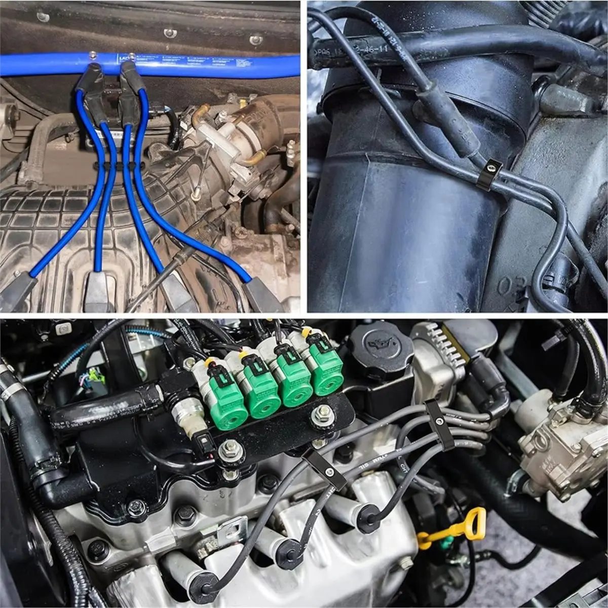 12 Pcs Separators Set, Wire Separator with 1 L Type Wrench,Automobile Wire Clip Holder