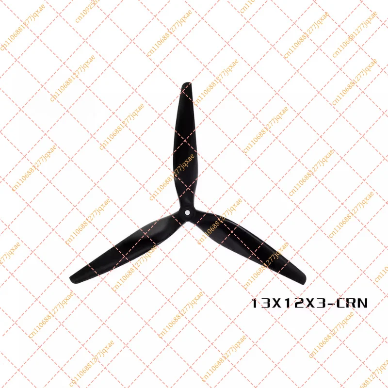 2 Pairs for HQProp 13 Inch CRN Tri-Blade Props - 1312 V2 / 1390 V2 Propellers for X-Class RC FPV Multirotors