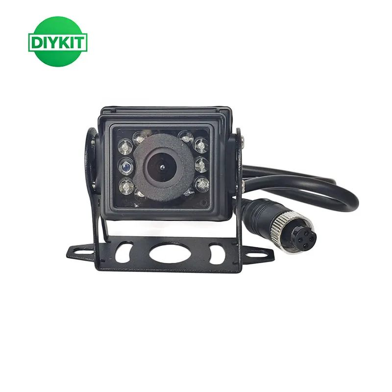 DIYKIT IP68 Waterproof CCD Rear View Camera 4PIN for Van Bus Lorry - 12V-24V DC Reversing Parking Camera with IR Night Vision