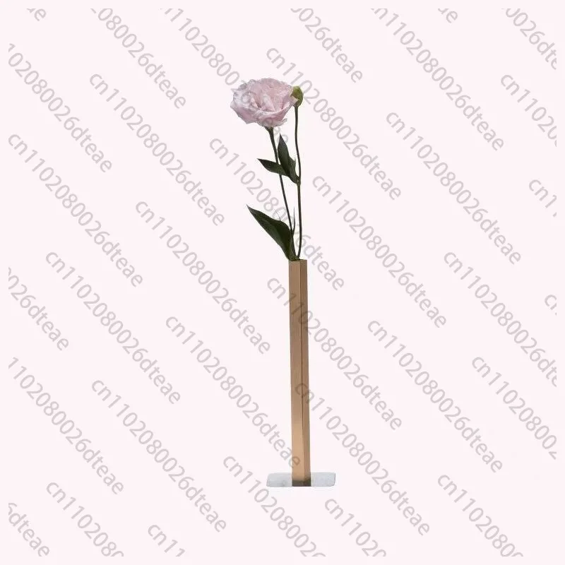 Metal Decorative Vase Home Entranceway Living Room Flower Bottle Ornament Table Desktop Ornament Hydroponic Vases