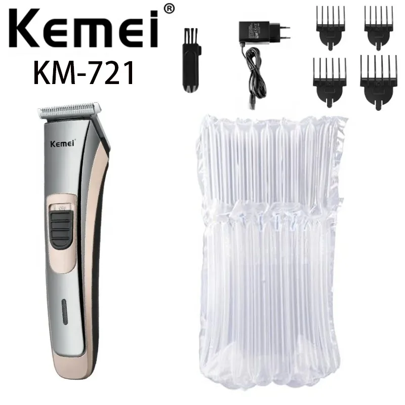 Wholesale Cordless Mens Hair Clipper Kemei KM-721 Custom Multifunctional Private Label Hair Clipper barber hair trimmer for men