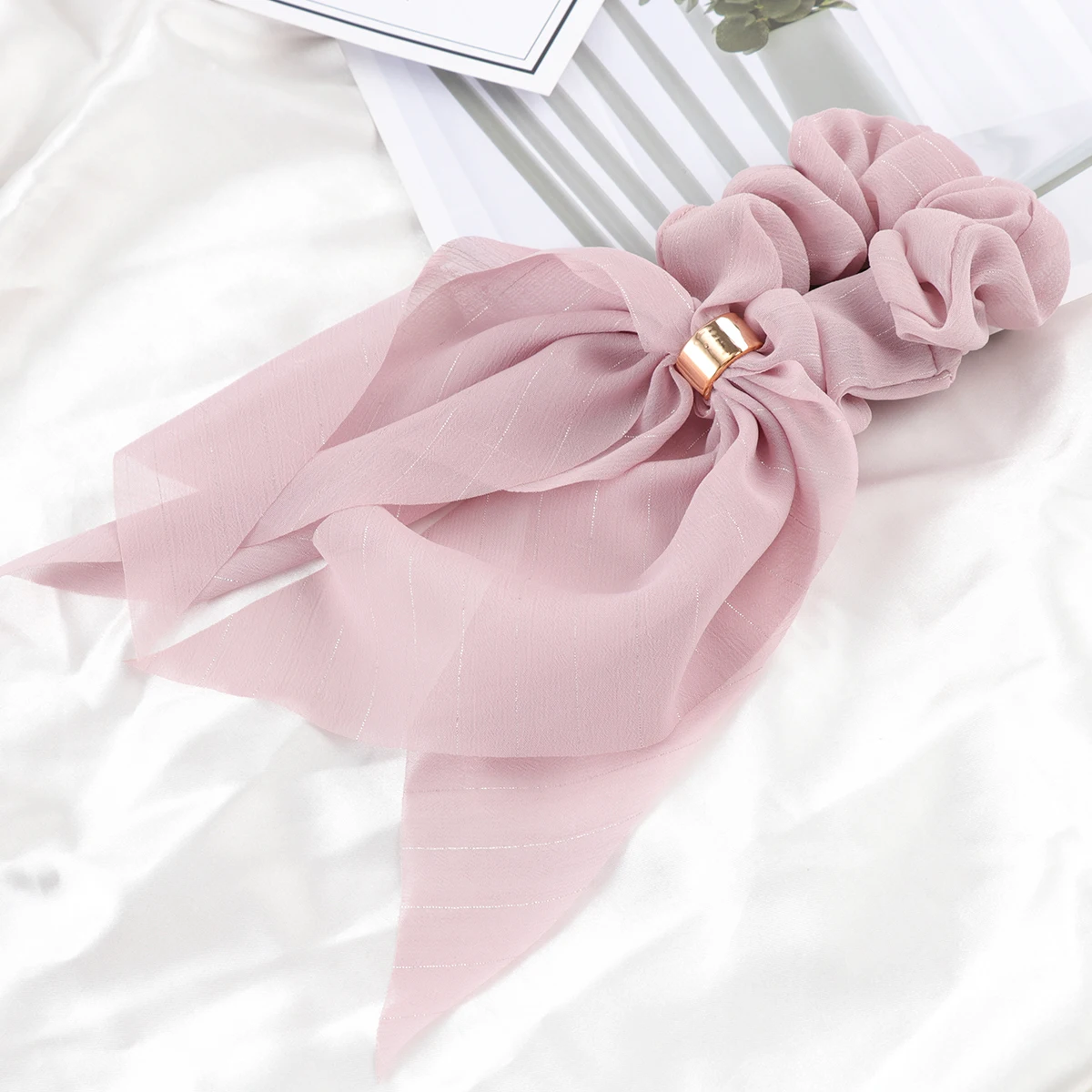 

Hair Ring Accessories Ribbon Bands Scrunchies Decorative Ties for Women Bowknot Diy High Ponytail Holder