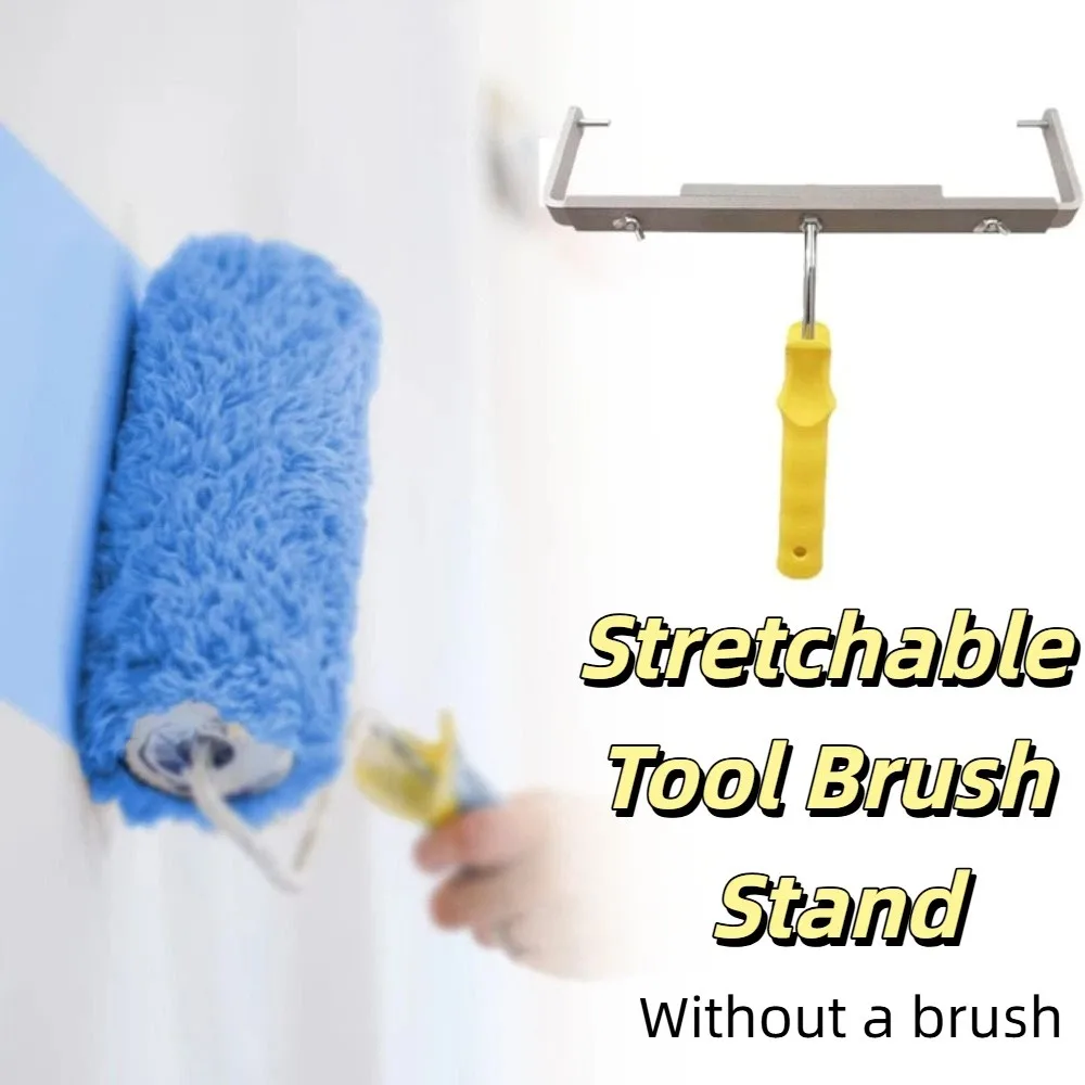 

Aluminum Alloy Roller Brush Rack Retractable Flexible Retractable Stand Comfortable Grip Dual Shelf Adjustable DIY Projects