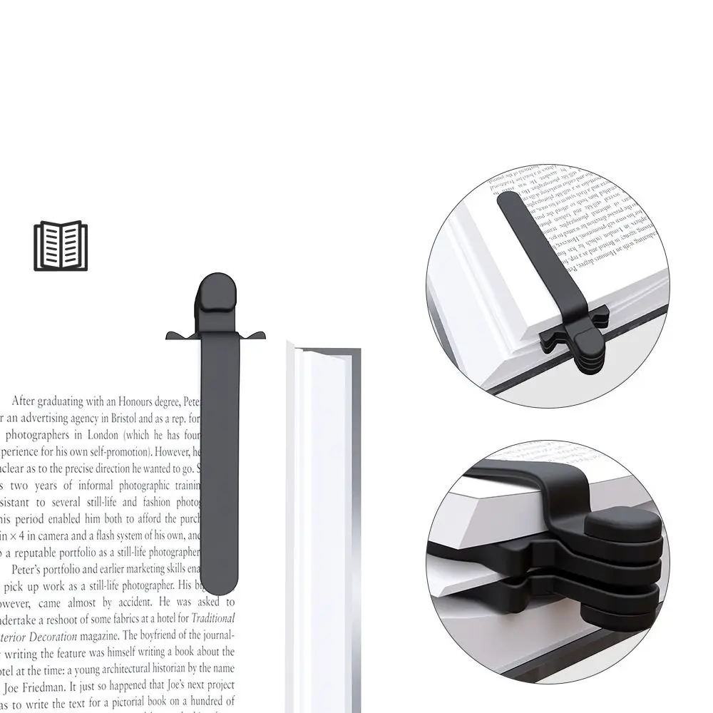 Creative Magnetic Cat Bookmark Silicone Automatic Kitten Bookmark Clip Reading Tool Book Accessories Book Page Marker Clip