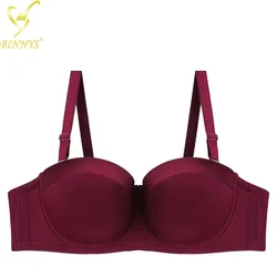 Binnys-Sutiã sem alças D Cup Feminina, Lingerie Feminina, Plus Size, Big Cup, Roupa Interior Feminina, Senhoras, Sutiãs Femininos, 38D