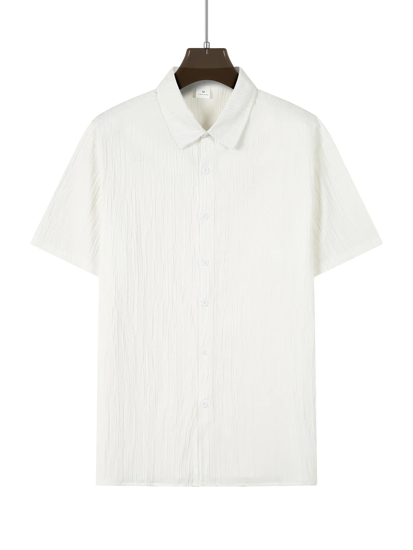 Chemise décontractée respirante à manches courtes pour hommes, vêtements amples pour garçons, mode simple, nouveau, été