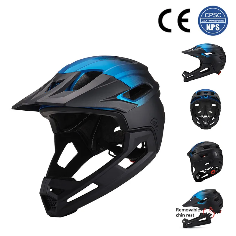 Horntour Detachable Full Face Bicycle Helmet for Adults Chin Guard Bike  Helmet Shield Road MTB Safety Cycling Equipments - AliExpress 18