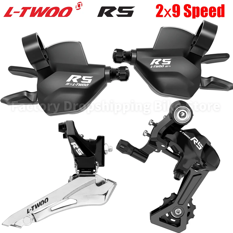 LTWOO R5 2x9 Speed Road Bike Flat Bar Trigger Shifter Levers Derailleurs Groupset Compatible Shimano Bicycle Parts