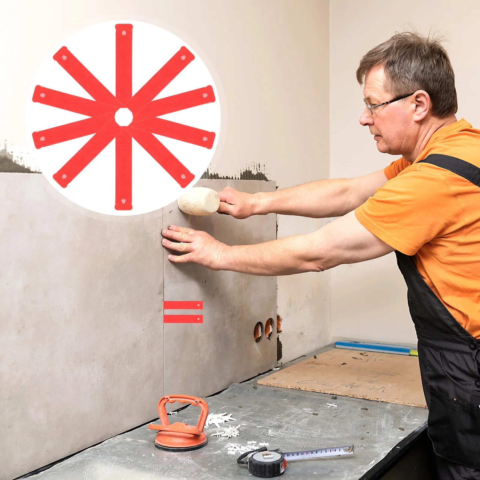 10 Stück Türunterlegscheiben aus Kunststoff mit Keilabsatz für die Nivellierung von Möbeln, rutschfester Bodennivellierer, stapelbar, leichtes Heimwerkerwerkzeug
