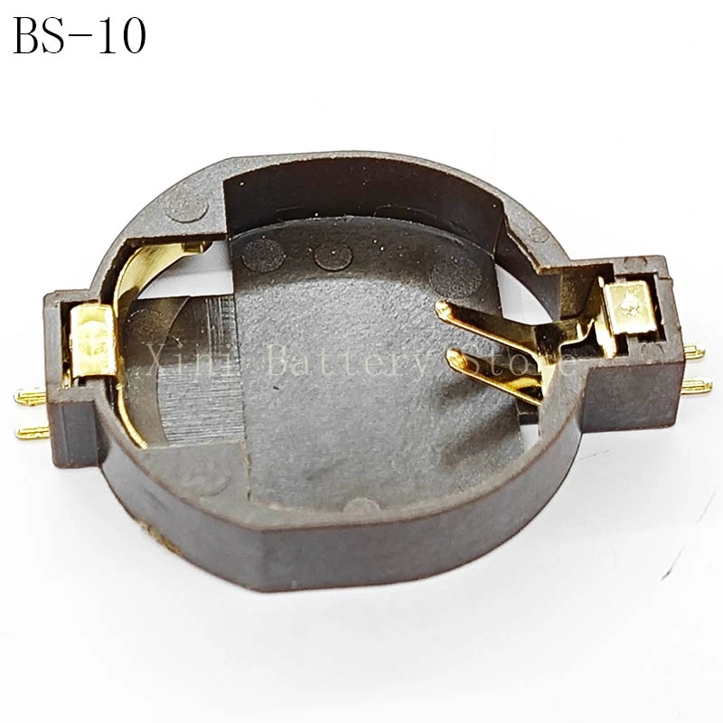 5PCS/LOT BS-10 CR2032 3V Environment-friendly Horizontal Patch Gold-plated Button Battery Holder