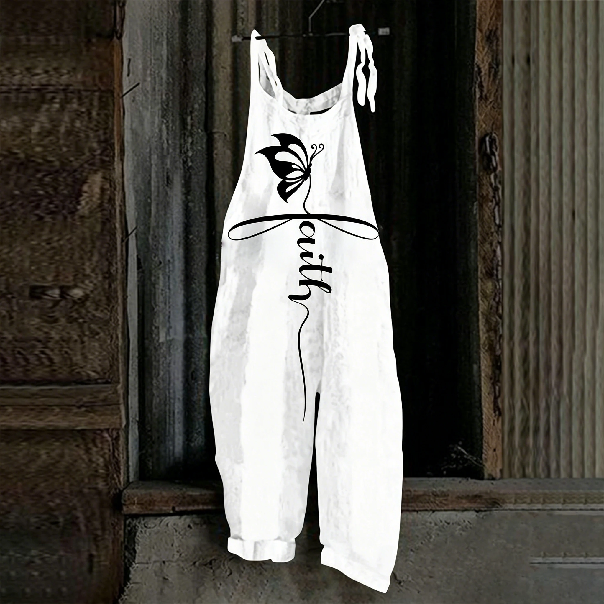 Women Sleeveless Bib Overalls  - Romper Floral Print ulasan dan harga