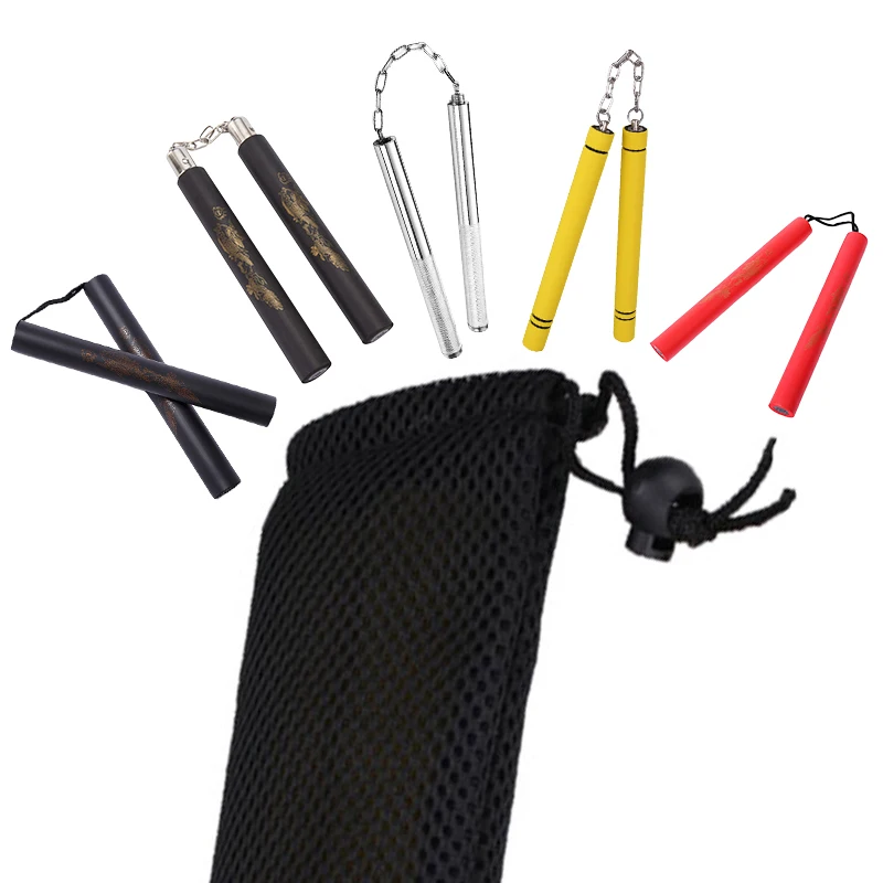 Nunchucks Bag Drawstring Breathable Mesh Bag Universal Portable Carry Pouch Nunchucks Sports Equipment Storage Bag