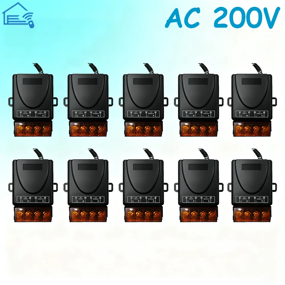 433 ميجا هرتز لاسلكي للتحكم عن بعد التبديل التيار المتناوب 110 فولت 220 فولت 10A التتابع 1CH وحدة تحكم الاستقبال و 2botton RF 433 ميجا هرتز الارسال #1