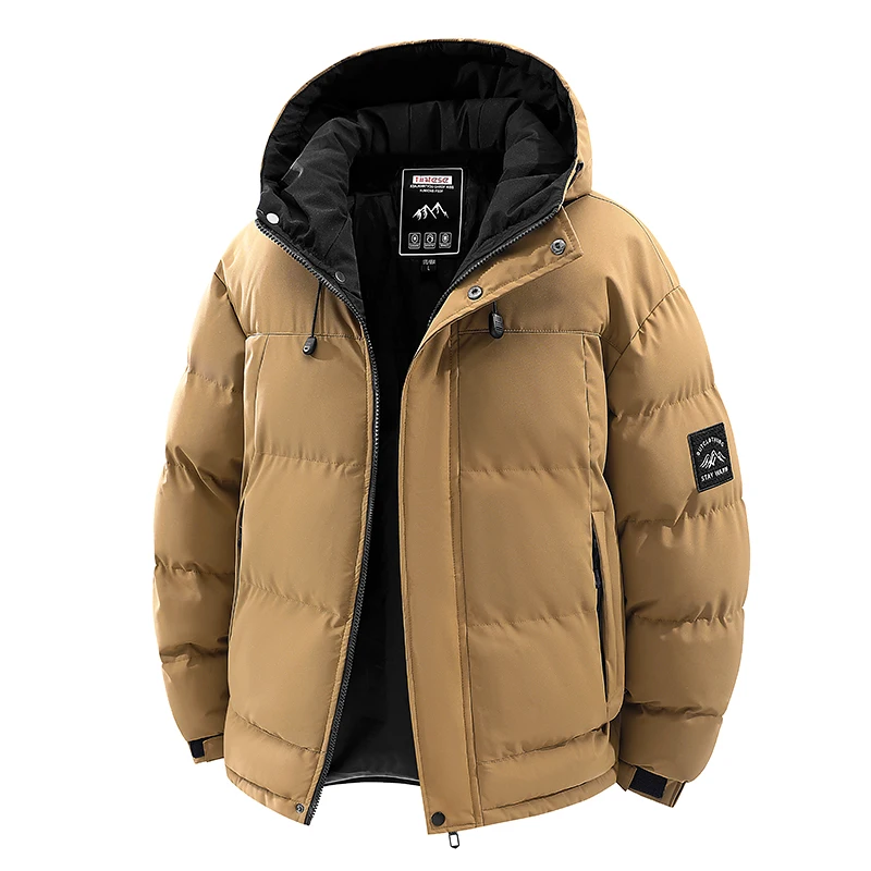ใหม่Windproofหนาผู้ชายเสื้อกลางแจ้งหลวมอเนกประสงค์Comfort Keep WARM Coatsฤดูหนาวแฟชั่นสบายๆHooded Parka Men