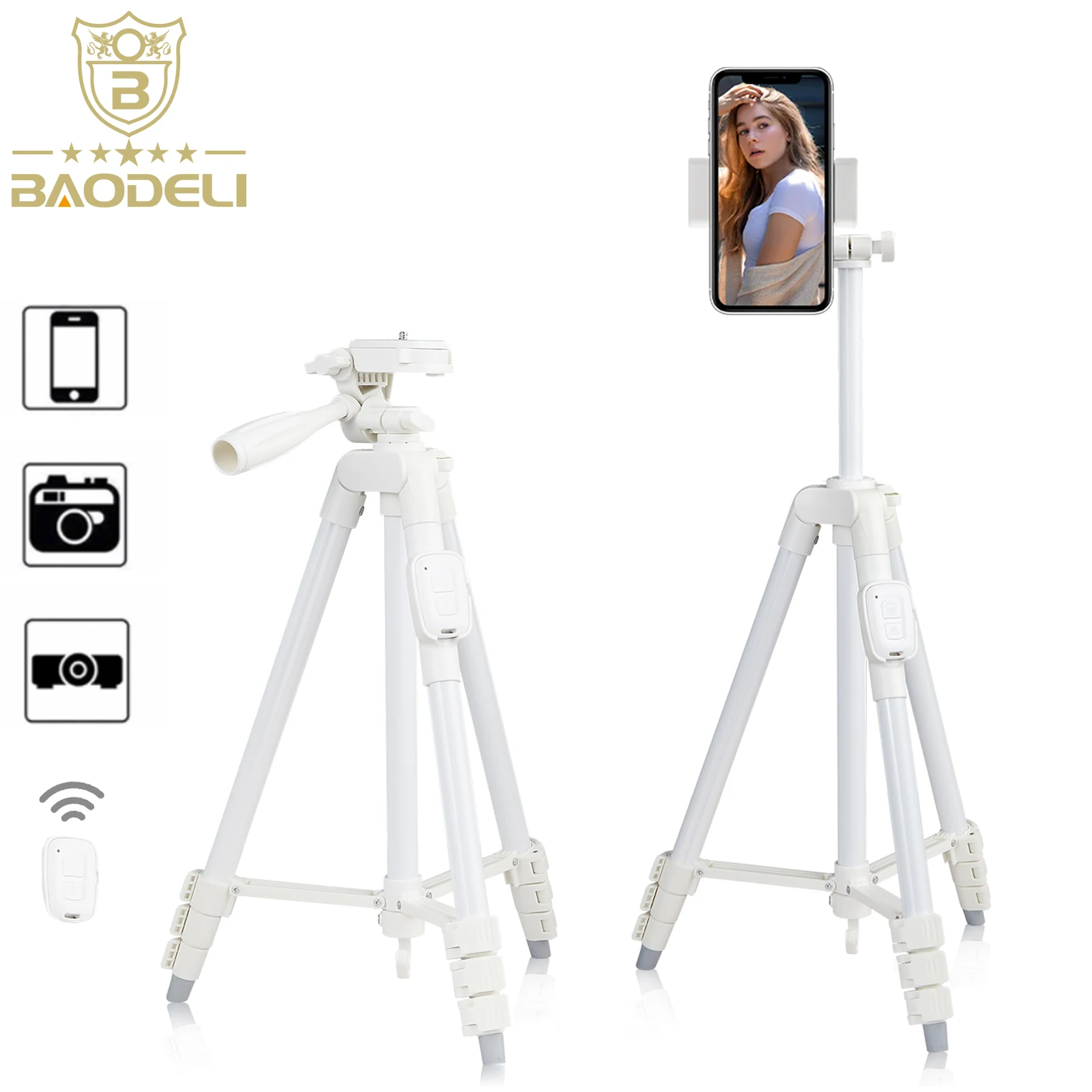 

140CM Phone Tripod Stand With Selfie Remote Professional Video Recording Camera Photography Stand For Xiaomi HUAWEI IPhone Gopro