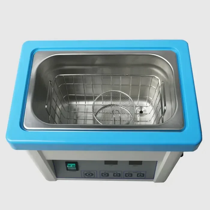 1PC Oral Dental Material 304 Stainless Steel Ultrasonic Cleaner with Mesh Basket 5L