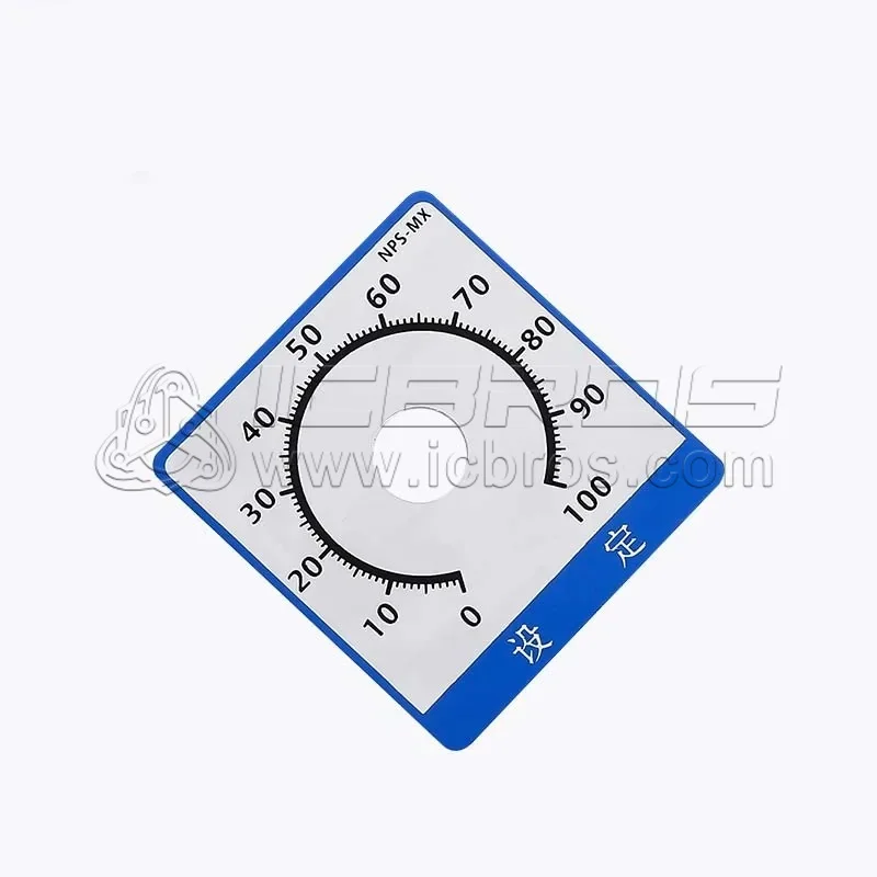 The 0-100 Potentiometer Digital Dial Square Scale Is Suitable For Potentiometers Such As WTH118 And RV24