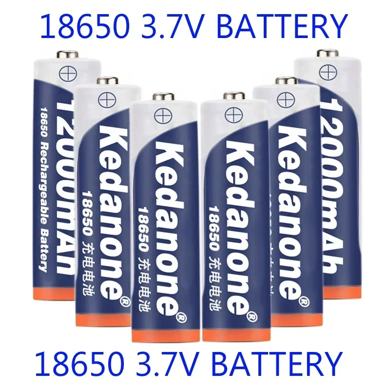 New 18650 Rechargeable Battery 3.7V 18650 12000mAh Capacity Li-ion Rechargeable Battery For Flashlight Torch Battery