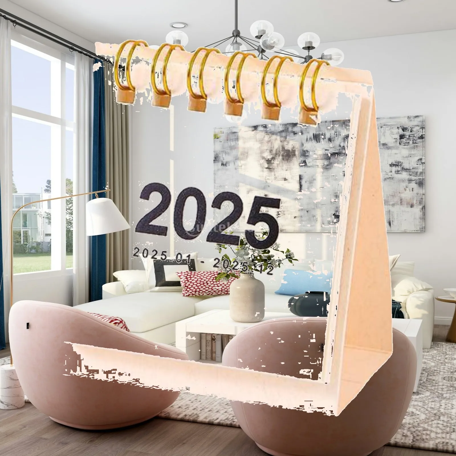Small Desktop Calendar Flip Calendar Versatile Efficient 2025 Mini Calendar Stand up Calendar for Planner Daily Home Supplies