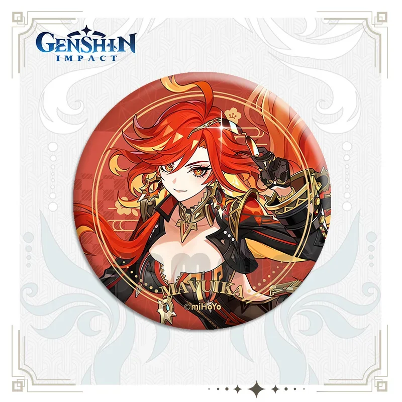 

Game Genshin Impact Anime character game badge Natlan series Ororon Xilonen Mavuika Anime badge Mualani Kachina Kinich Citlali