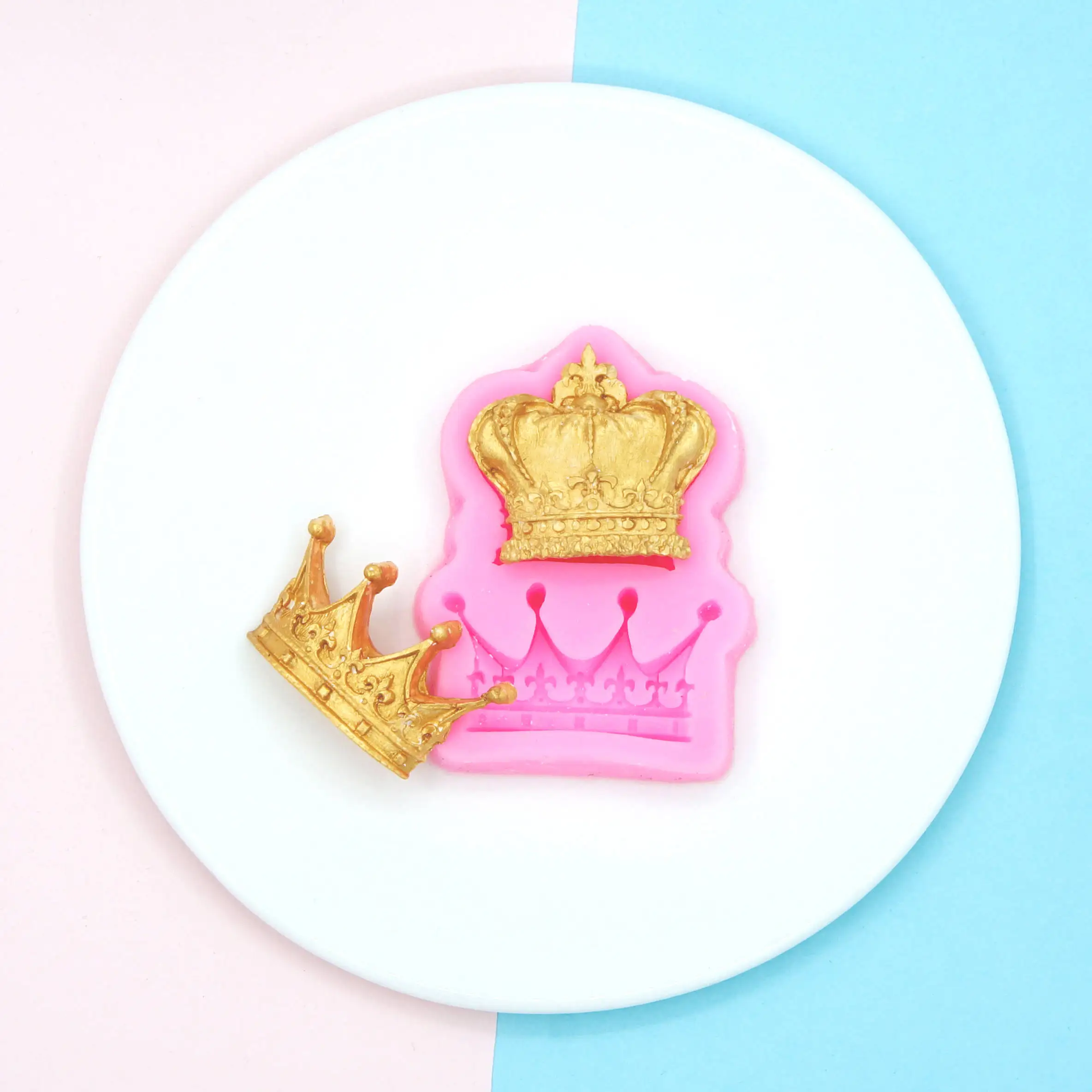 Royal crown silicone fandont mold Silica gel moulds crowns Chocolate molds candy mould wedding cake decorating tools