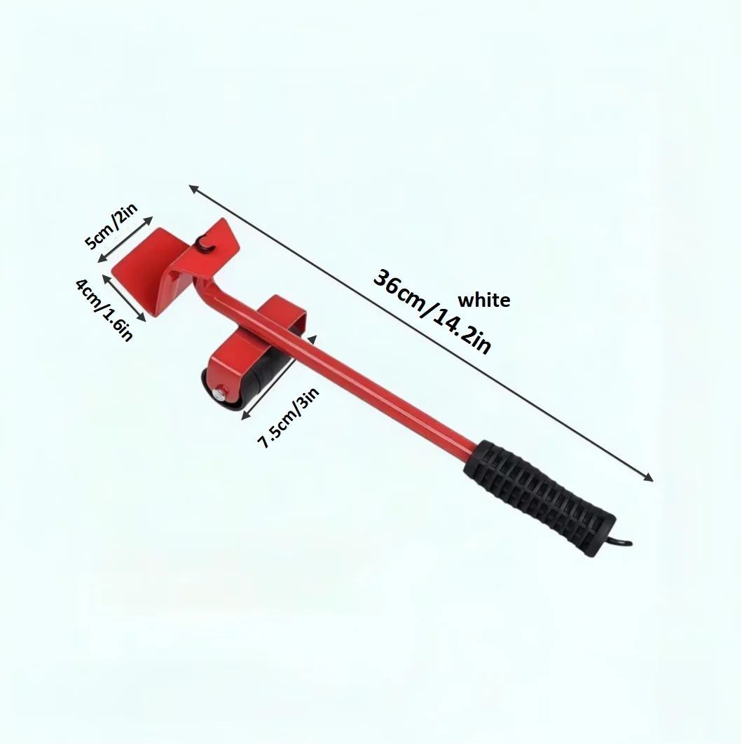 5-piece moving tool set: easily move furniture and appliances, mobile roller base saves effort and energy