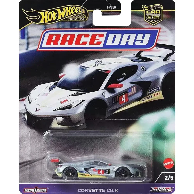 Genuine Hot Wheels Car Culture Race Day Premium Models 1/64 Nissan Z Bentley Rexy Porsche Corvette Toys for Boys Auto Collection