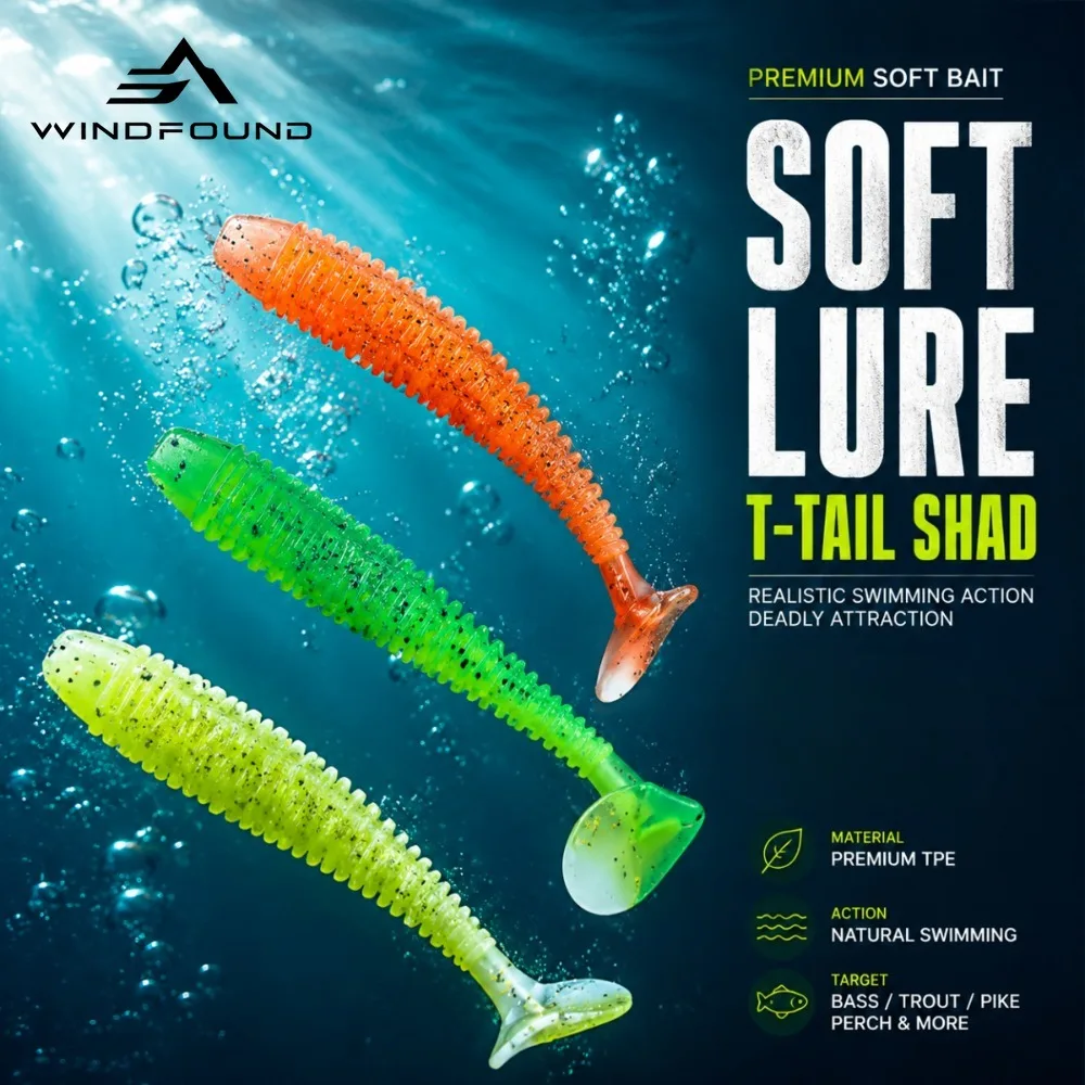 Soft Bionic Paddle-tail Lure—an Essential for Fishing Suitable for Species Such As Bass and Mandarin Fish