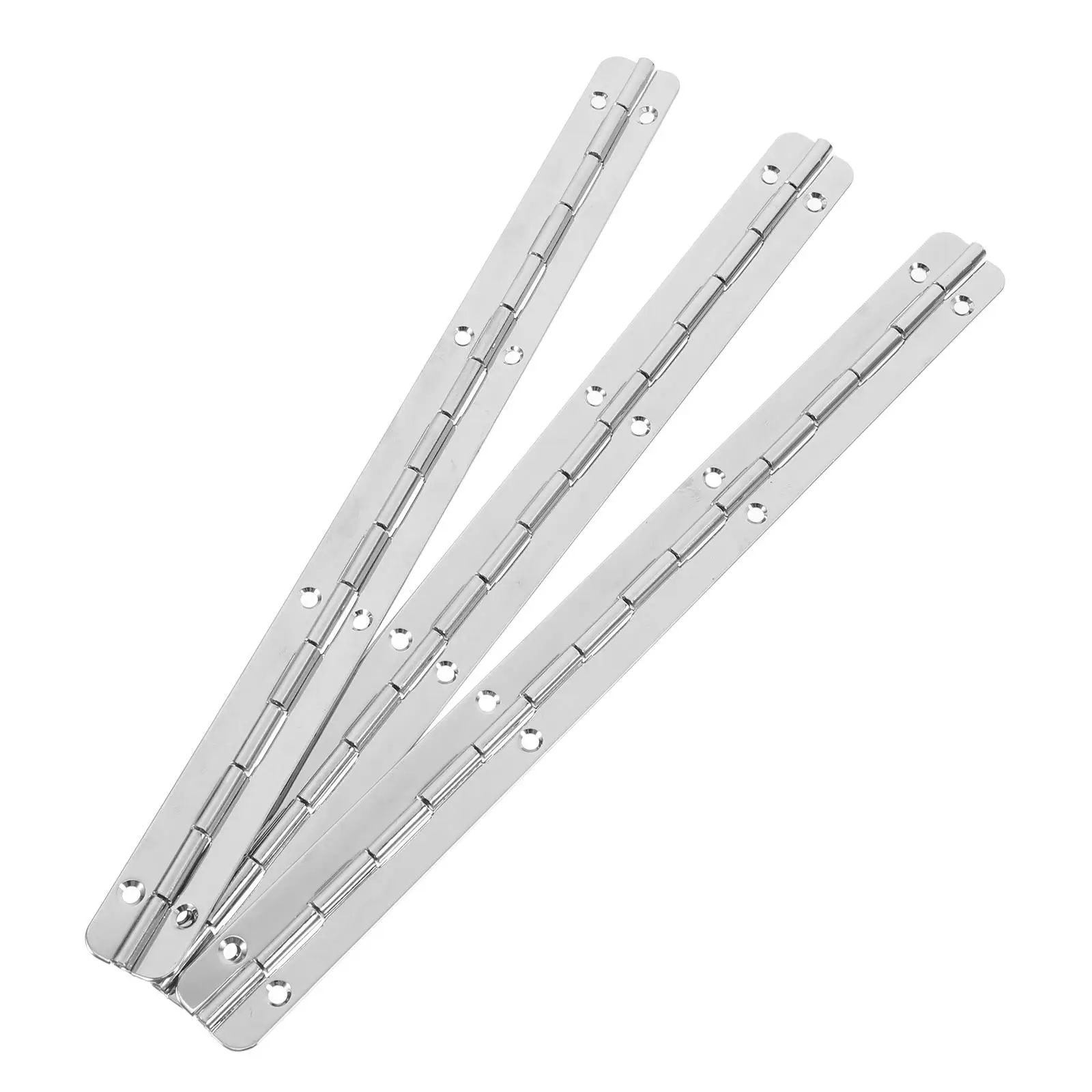 

3pcs 200x17mm Nickel-plated Long Piano Hinges for Wooden Box Heavy Duty Rust-proof Cabinet Door Furniture Hinge