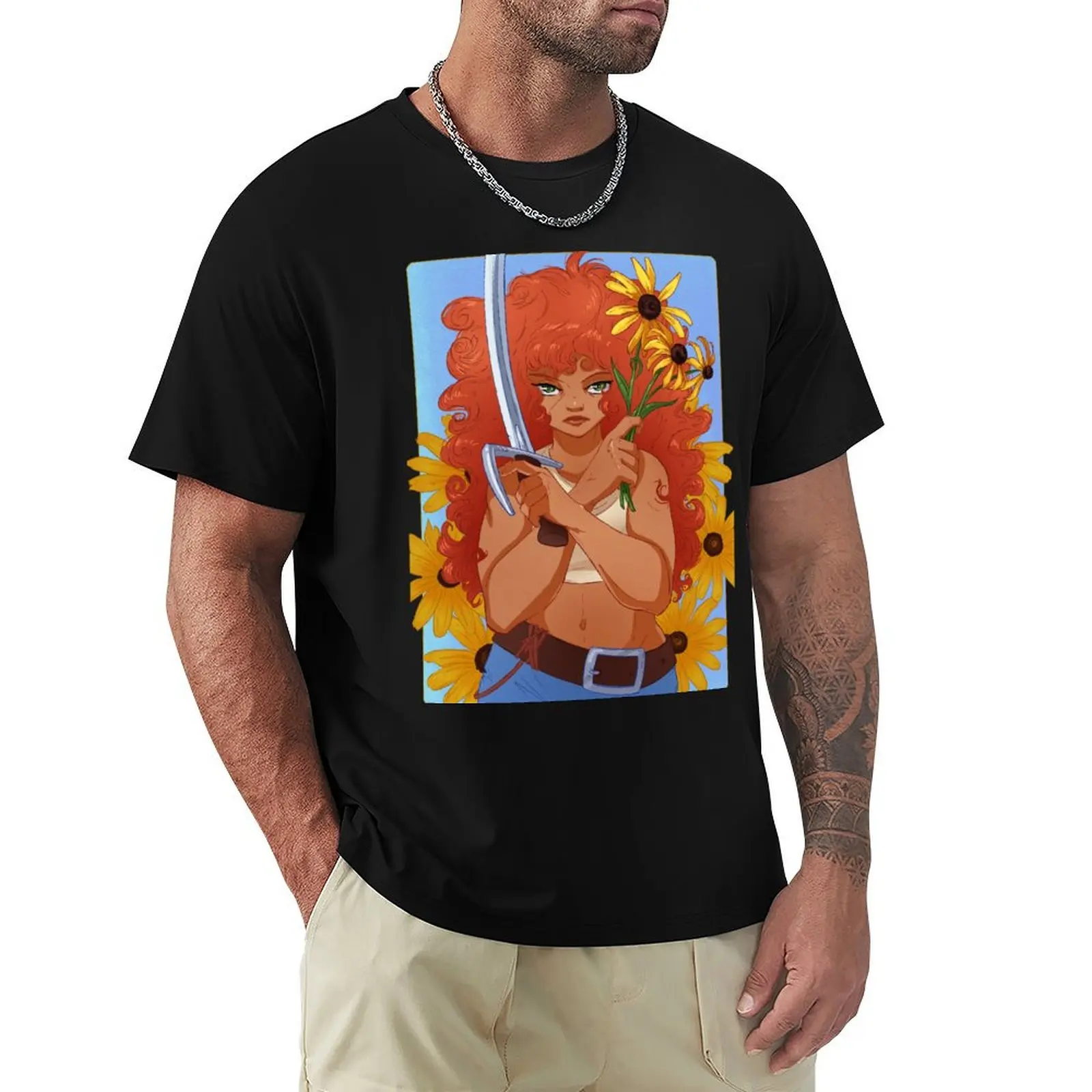 Black Eyed Susan T-Shirt Breathable Sportswear T-Shirt for Men