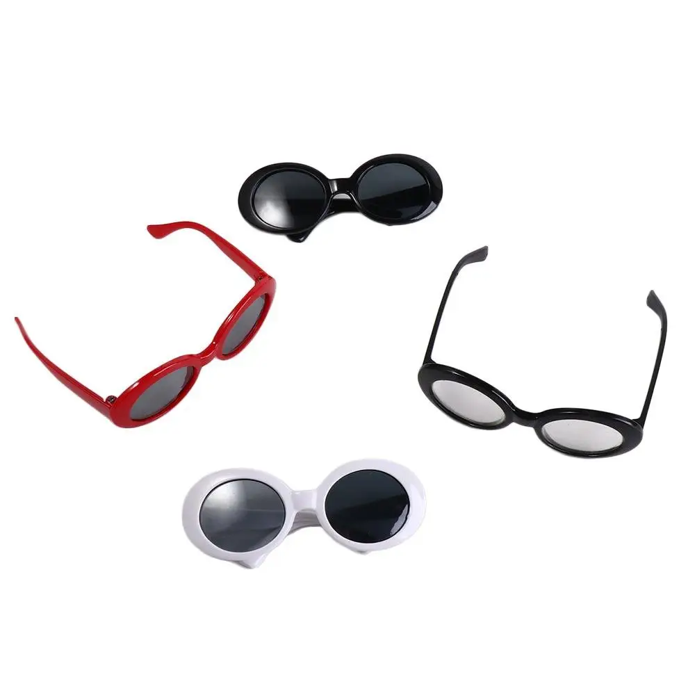 Vestir óculos decoração moda pet óculos de sol mini óculos de plástico meninas