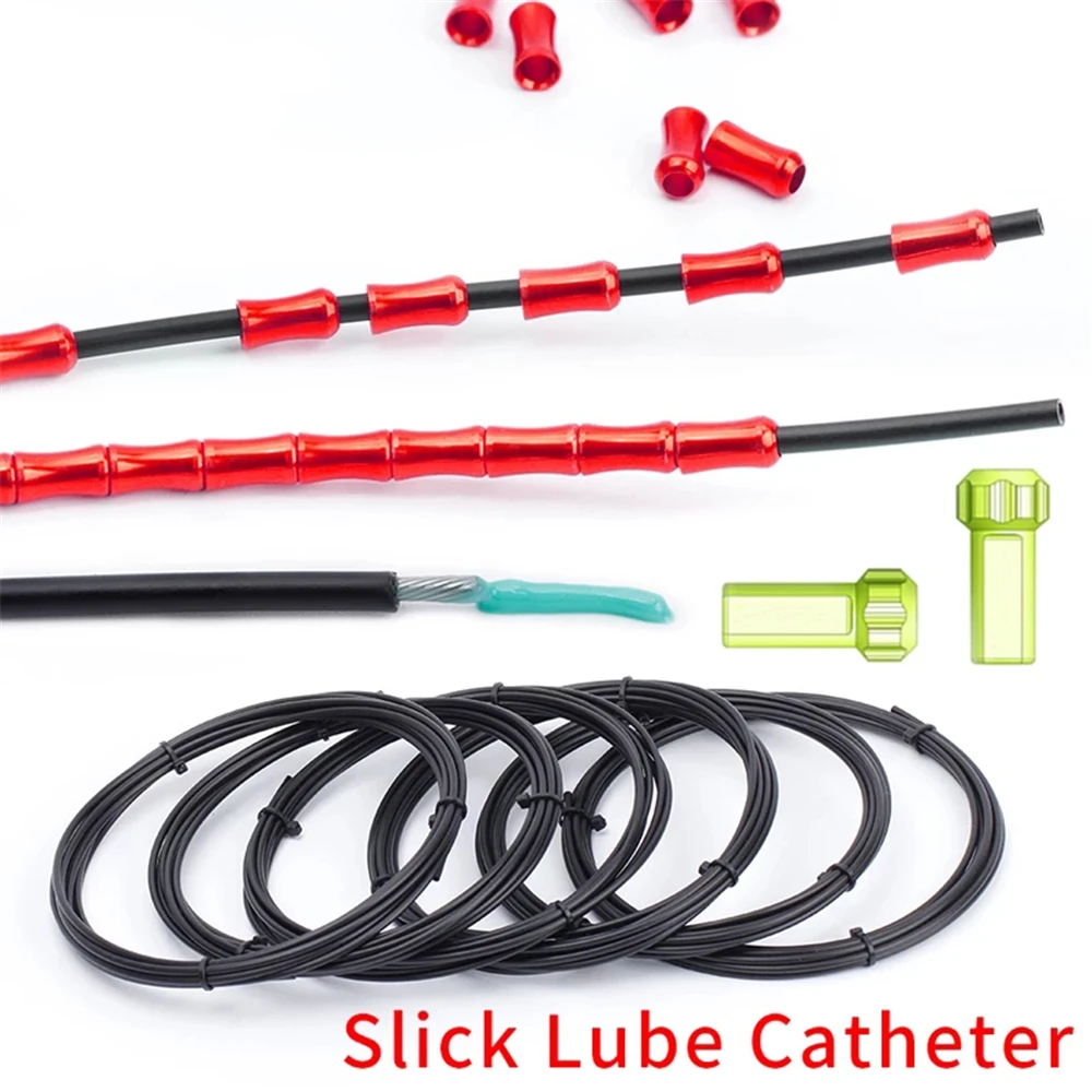 MTB 300CM Long Catheter Kits Oil Tube Pipe Bicycle Slick Housing Brake Brake Line Brake Inner Cable Lube Liner