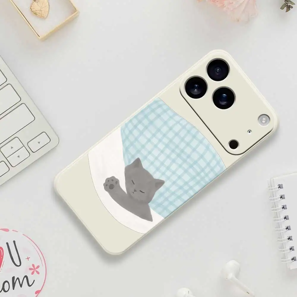 

Cat Bed Wind Phone Case For iPhone 17 Pro Max 17 Air 16 15 14 13 12 11 Pro Max XS Max 7 8 Plus 16e 16 15 Plus TPU Cover Coque