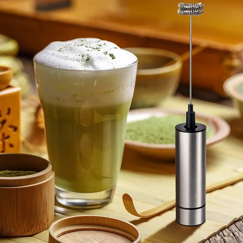 Electric Milk Frother Portable Mini Handheld Fast Foamer Coffee Cappuccino Whisk Mixer Food Blender Egg Beater