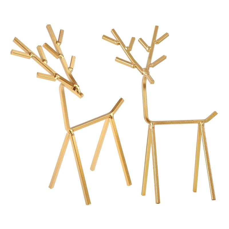 Dustproof Jewelry Display Rack Deer Necklace Earring Holder Modern Jewelry