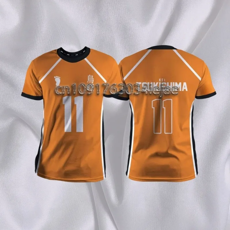 

MOTO- Haikyuu Fukurodani Orange Cartoon Anime Cosplay Men Jersey Summer Short Sleeve Unisex Tee Top New Fashion Women T-shirt