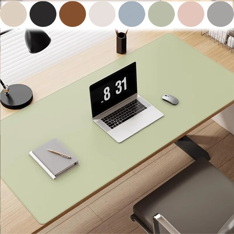 

Large PU Leather Desk Mat Waterproof Non-Slip Stitched Edge - Multi-use Desktop Protector for Office Home Gaming Keyboard Mouse