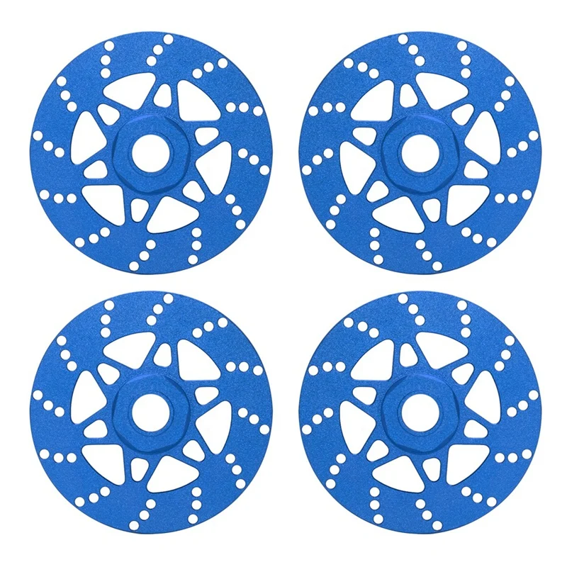 

4Pcs Whirlwind Brake Disc Wheel Hex Hub 17Mm For Arrma 1/7 Infraction Limitless Felony 1/8 Typhon RC Upgrade Parts Blue