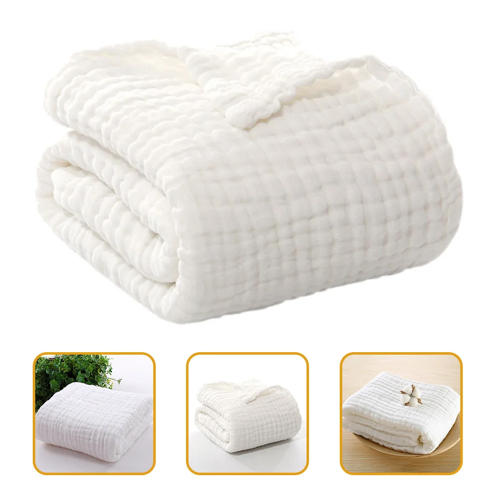

Muslin Baby Blanket Cotton Swaddle Wrap Newborn Bath Towel For Infant Toddler Soft Breathable Machine Washable Travel