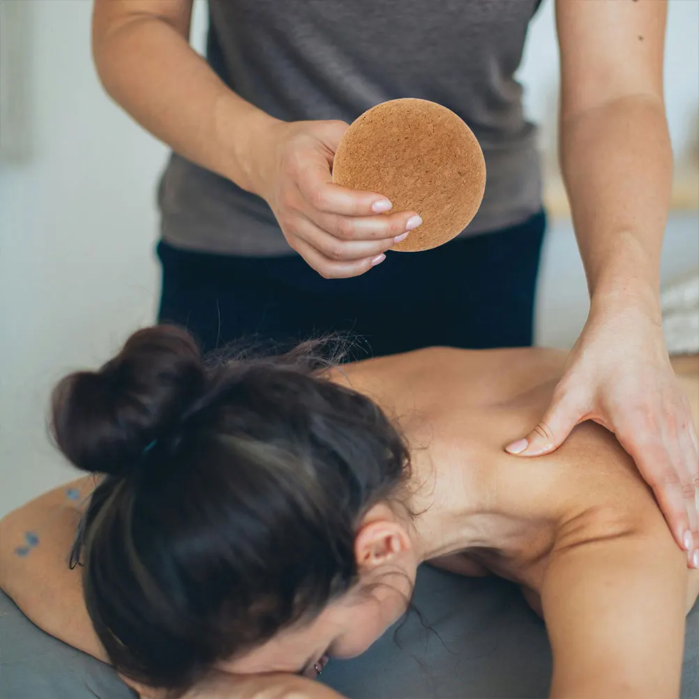 

1pcs Cork Massage Ball Firm Muscle Relief Roller For Yoga Fitness Back Neck Foot Myofascial Release Body Therapy Tool