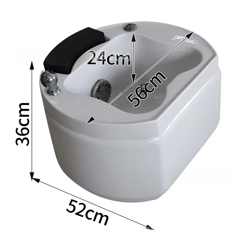 Ceramic Feet-Washing Basin Foot Washing Pool Foot Bath Tub Pedicure Chair Wash Foot Basin