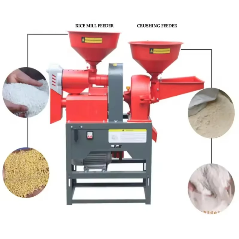 Mobile Combined Mill Automatic Corn Rice Grinder Machine Support Feed Processing Household Use