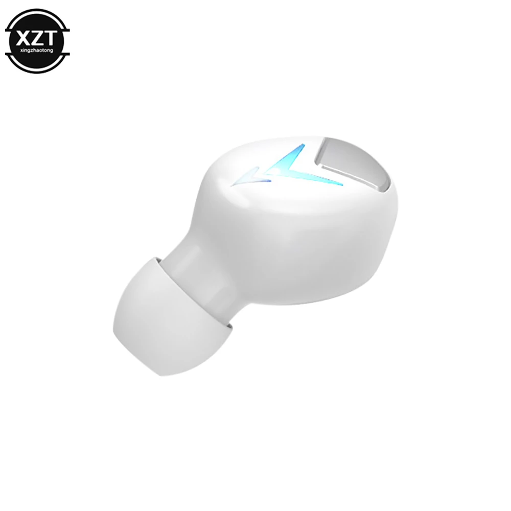 Miniauriculares inalámbricos para teléfonos inteligentes, audífonos deportivos con Bluetooth 5,0, manos libres, micrófono Invisible, 1 piezas