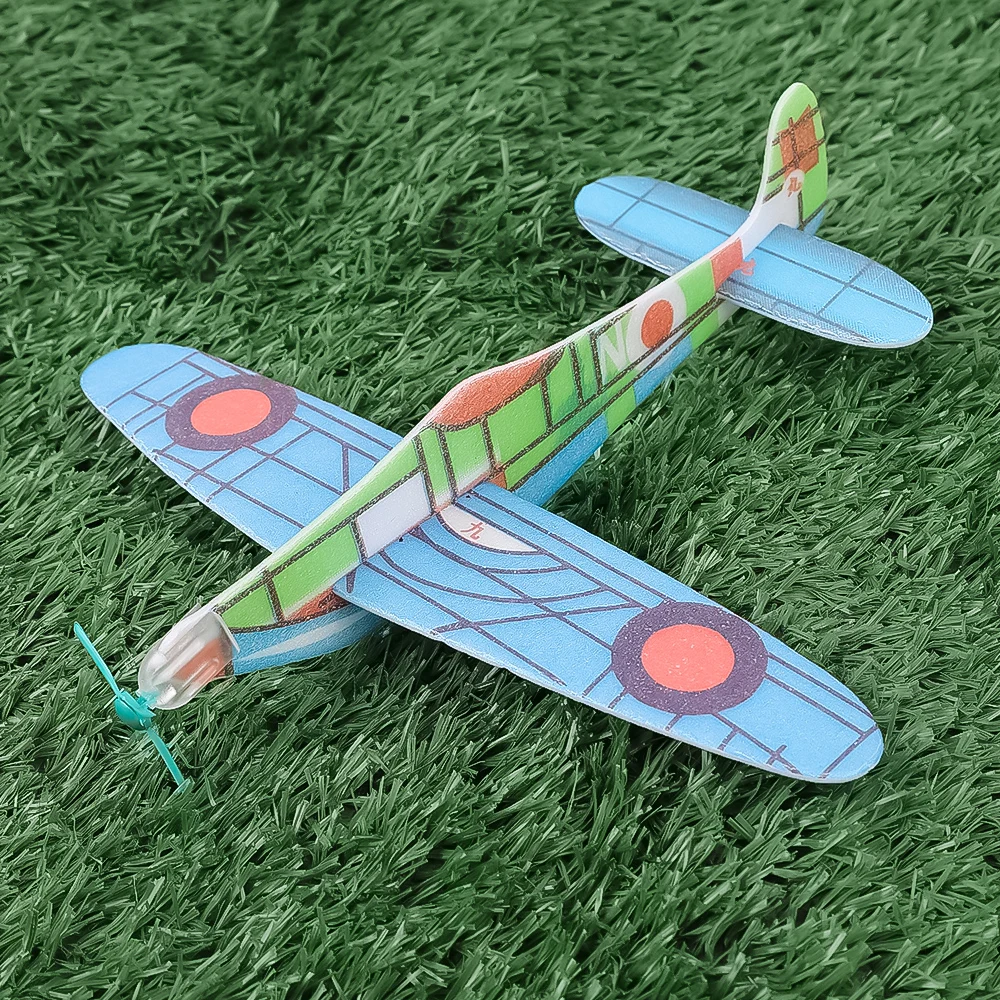 1/10Pcs 3D Foam Aeroplane Children DIY Hand Throw Flying Glider Planes Foam Aeroplane Model Toy Game Party Bag Fillers Kids Gift